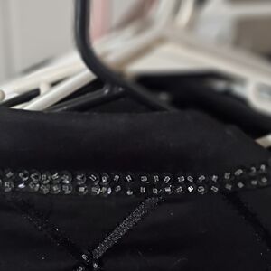 Red Brand Black Beaded Garment